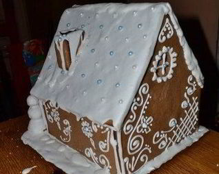 Пряничный домик имбирный