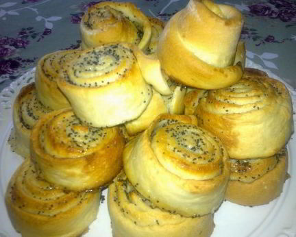 Рулетики с маком