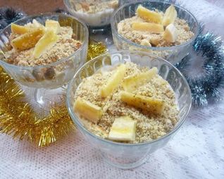 Банановая шарлотка