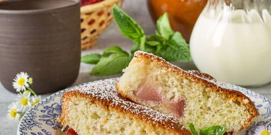 Рецепт шарлотки с нектаринами