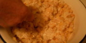 шарлотка с рисом и яблоками