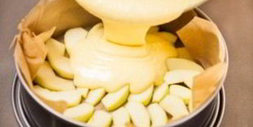 шарлотка с яблоками и лимоном