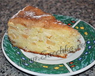 Творожная шарлотка