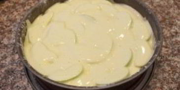 яблочная шарлотка простая