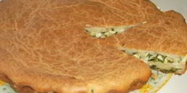 заливная шарлотка с луком