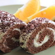 Рецепт Шоколадна-апельсинового рулет