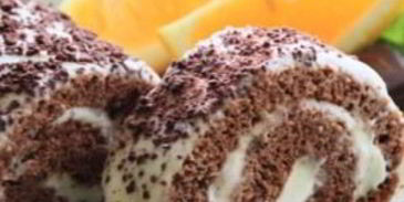 шоколадно-апельсиновый рулет