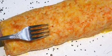 рисовый штрудель с томатно-яблочным джемом