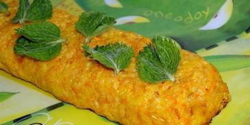 рисовый штрудель с томатно-яблочным джемом