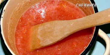 рисовый штрудель с томатно-яблочным джемом