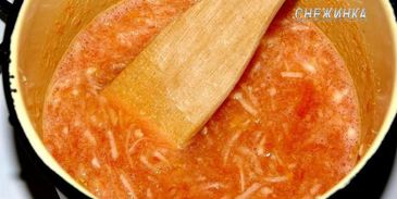 рисовый штрудель с томатно-яблочным джемом