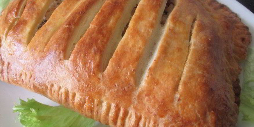 Рецепт рыбного штруделя из творожного теста