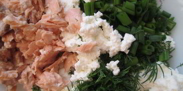 рыбный штрудель из творожного теста