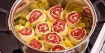 штрудель с фаршем