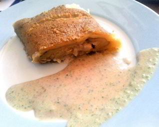 Штрудель с фейхоа и маскарпоне