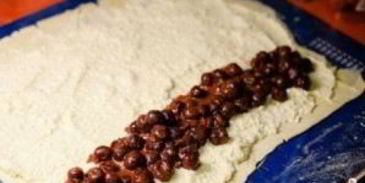 штрудель с творогом и вишней