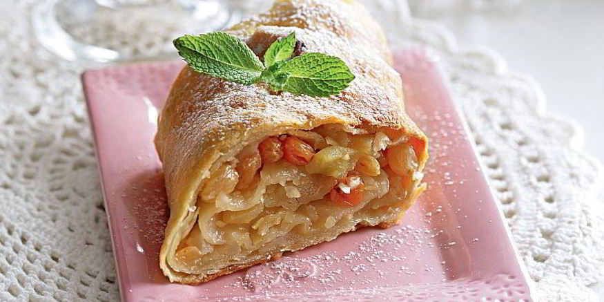 Рецепт штруделя с яблоками