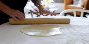 штрудель с яблоком