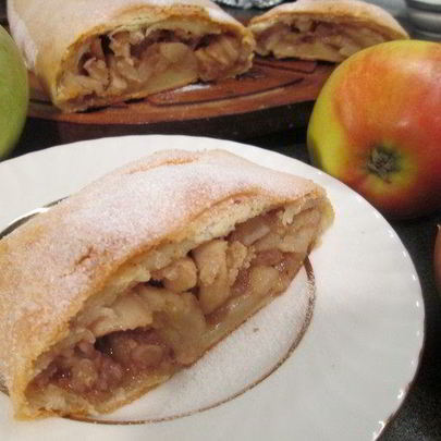 Венский штрудель из творожного теста