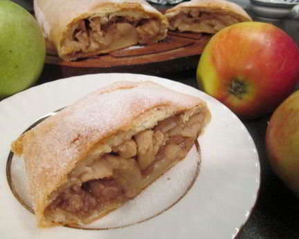 Венский штрудель из творожного теста