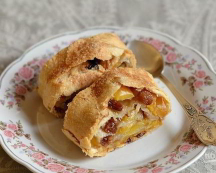 Венский штрудель с яблоками