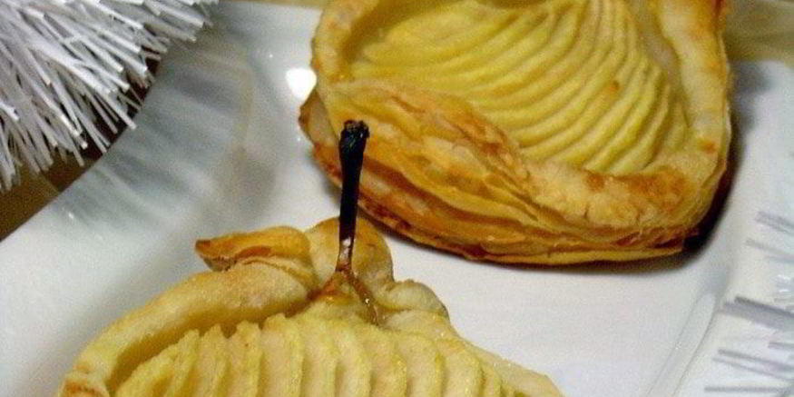 Рецепт слоек с грушами и орехами