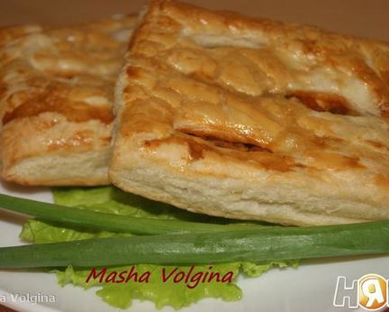 Слойки с капустой и яйцом