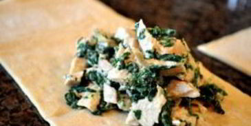 слойки с курицей и сыром