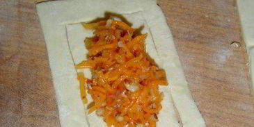 слойки с тыквенно-ореховой начинкой