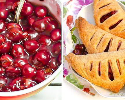 Слойки с вишней