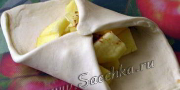 слойки с яблоками