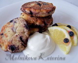 Чернично-лимонные сырники