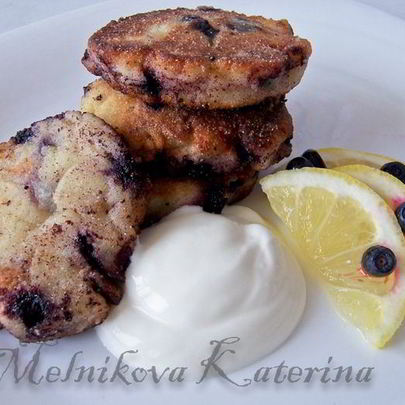 Чернично-лимонные сырники