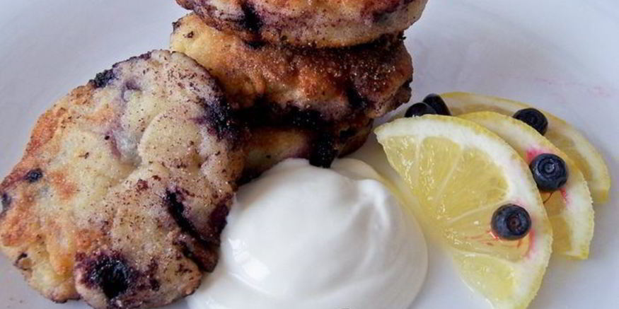 Рецепт чернично-лимонных сырники