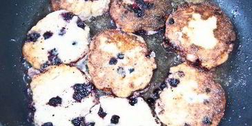 чернично-лимонные сырники