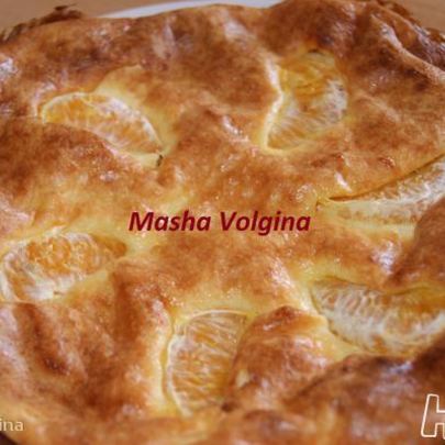 Сырник с мандаринами