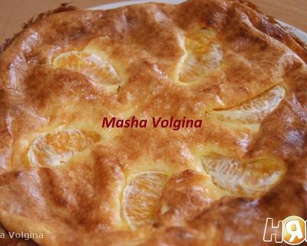 Сырник с мандаринами