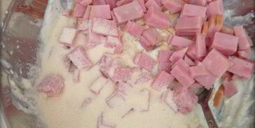 сырники с фетой, ветчиной и кинзой