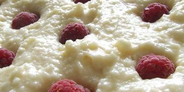 творожник с малиной