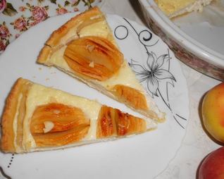 Творожник с яблоками