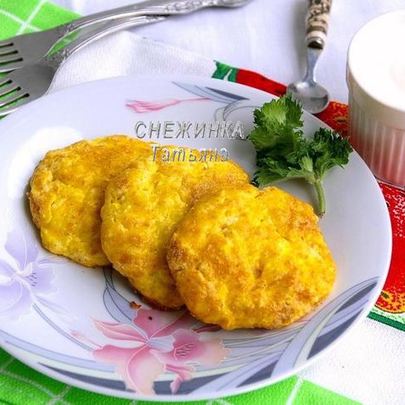 Запеченные нежные сырники из творога и риса