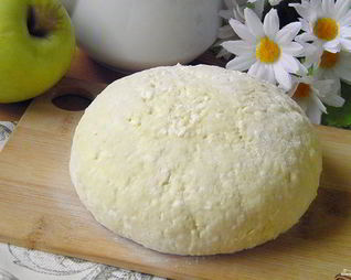 Творожное тесто для пирога с яблоками