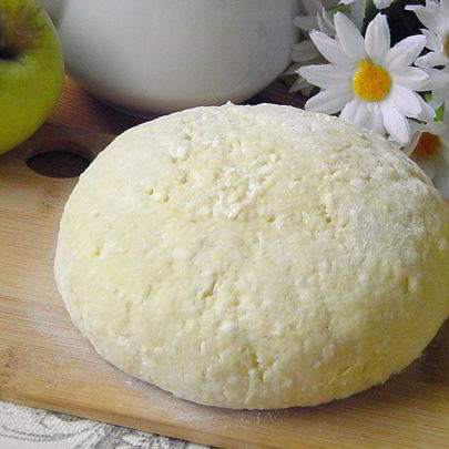 Творожное тесто для пирога с яблоками