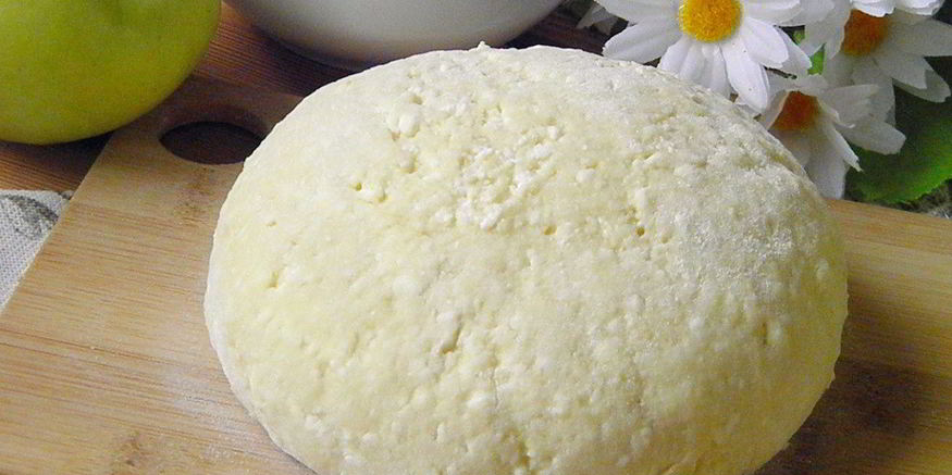 Рецепт творожного теста для пирога с яблоками