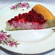 Рецепт Бисквита с творожной начинкой