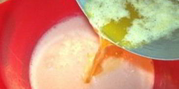 бисквит с творожной начинкой