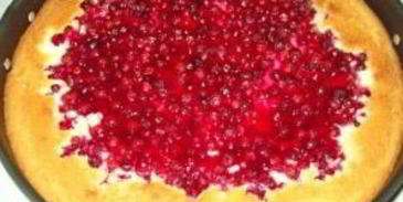 бисквит с творожной начинкой