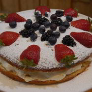 Рецепт Бисквита с ягодами