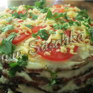 Рецепт Кабачкового торта с помидорами