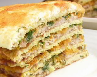 Простой капустный торт